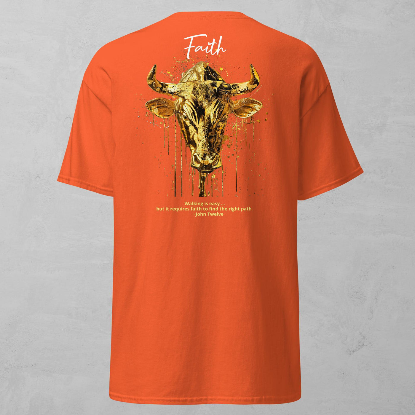 J.A Faith Gold Bull- Men's classic tee