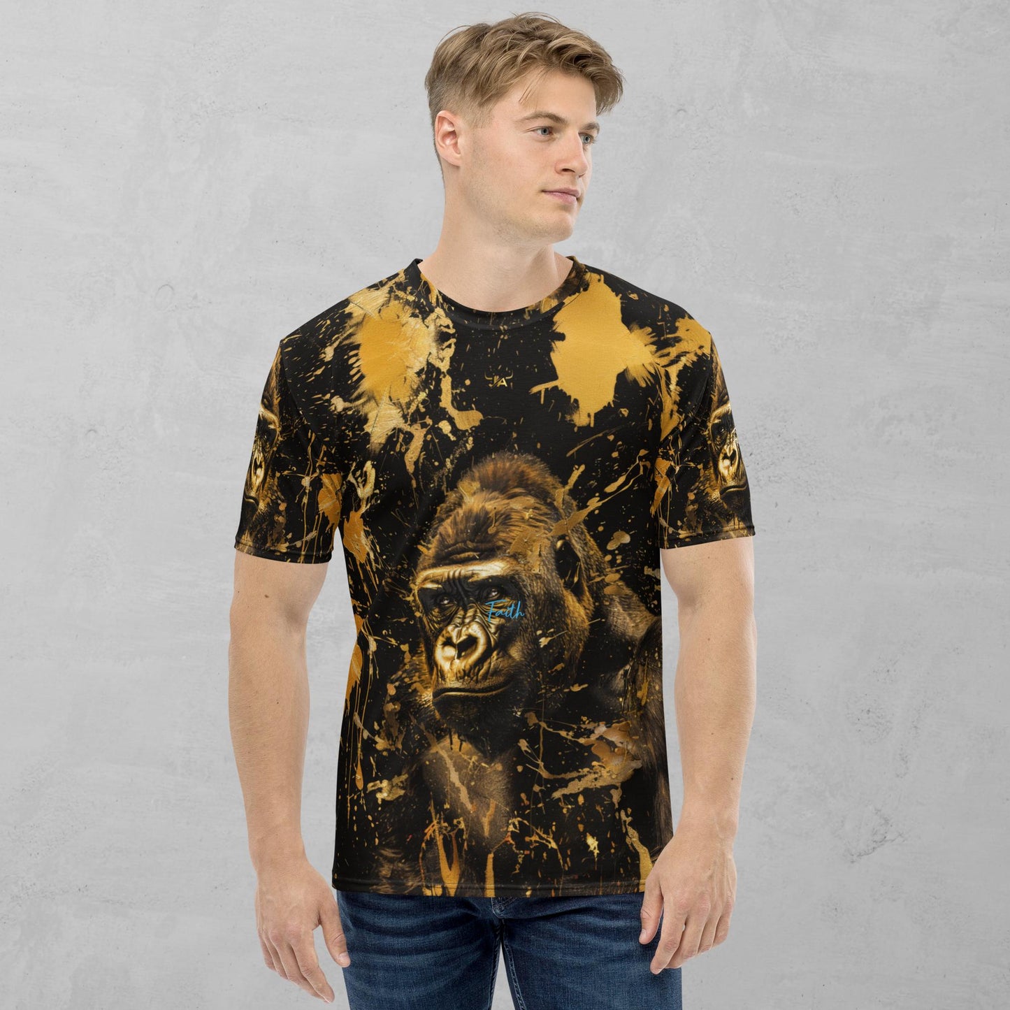 J.A Faith Gold Gorilla- Men's t-shirt