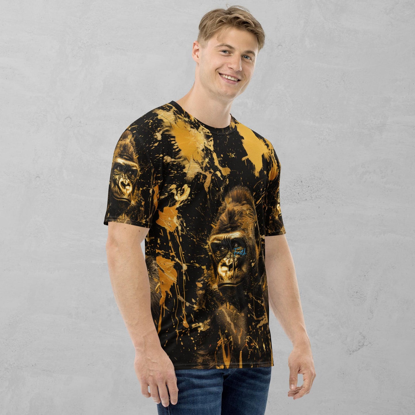 J.A Faith Gold Gorilla- Men's t-shirt