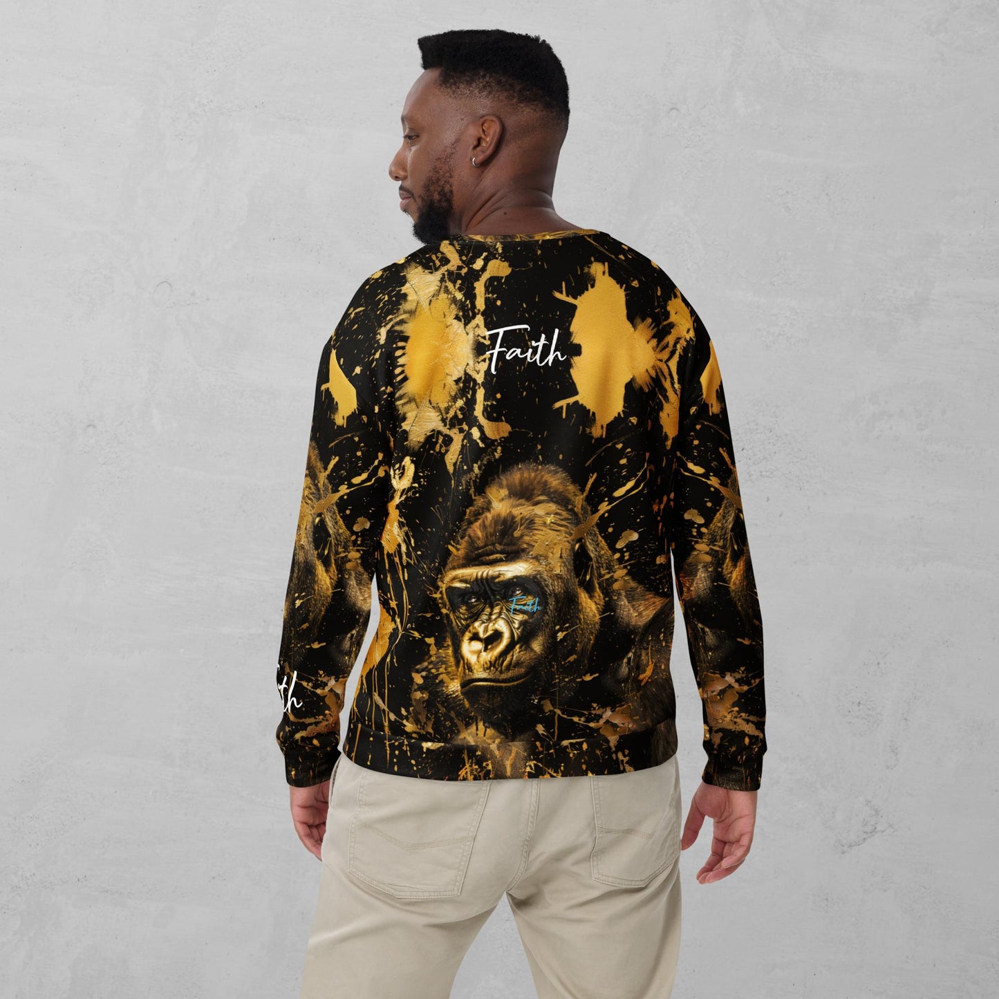 J.A Faith Gold Gorilla- Men's Sweatshirt