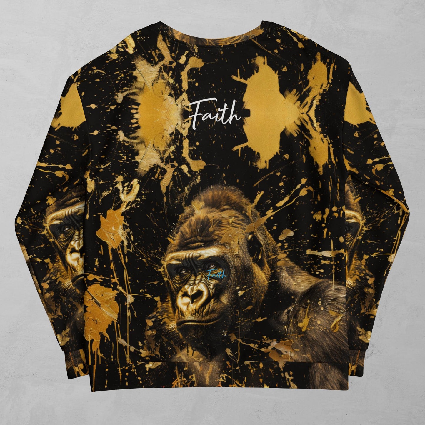 J.A Faith Gold Gorilla- Women's Sweatshirt