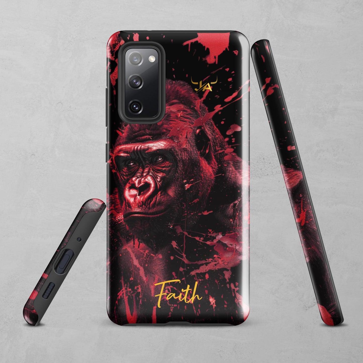 J.A Faith Red Gorilla Tough case for Samsung®