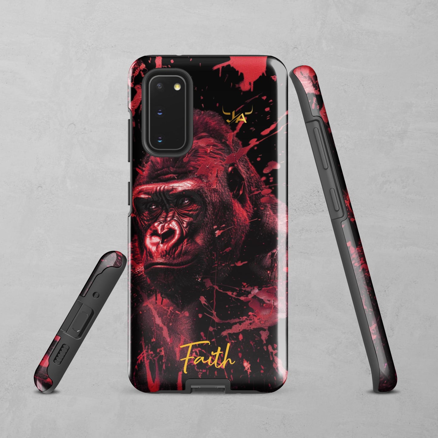 J.A Faith Red Gorilla Tough case for Samsung®