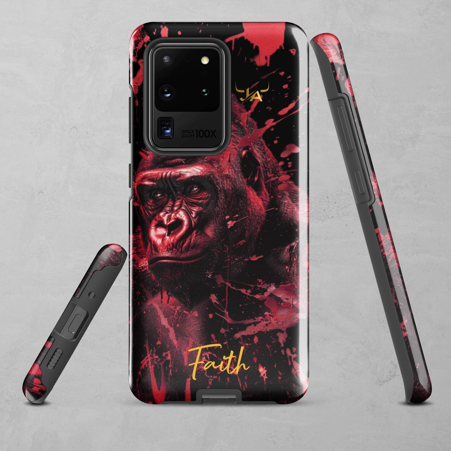 J.A Faith Red Gorilla Tough case for Samsung®