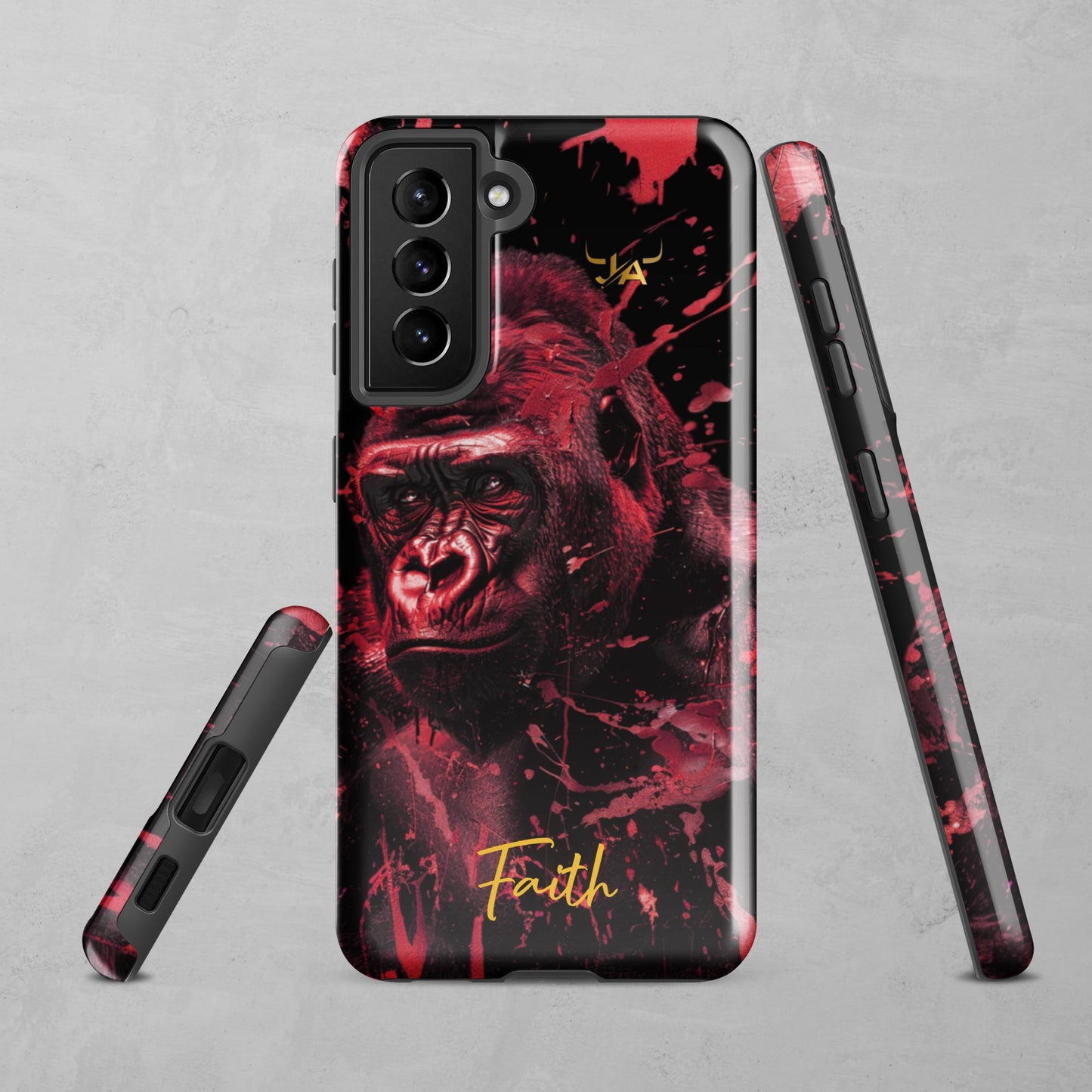 J.A Faith Red Gorilla Tough case for Samsung®