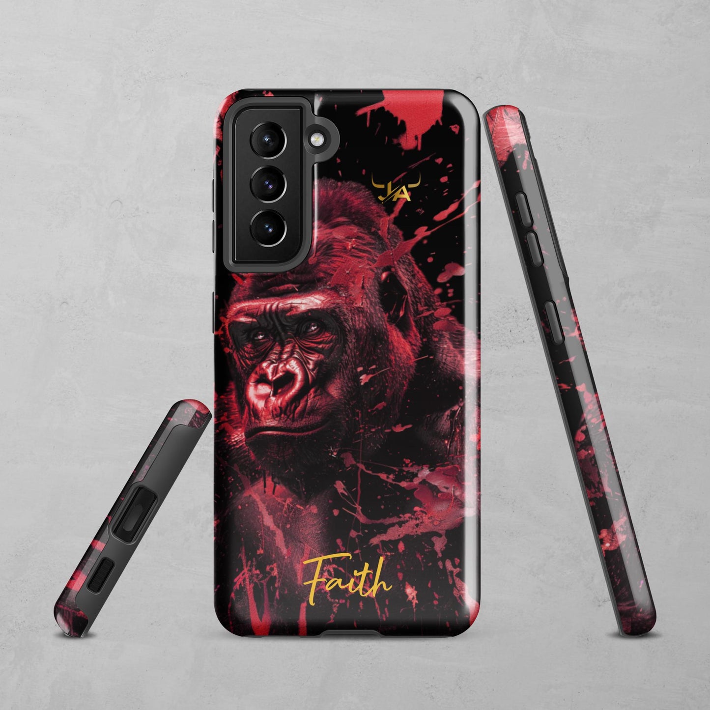 J.A Faith Red Gorilla Tough case for Samsung®