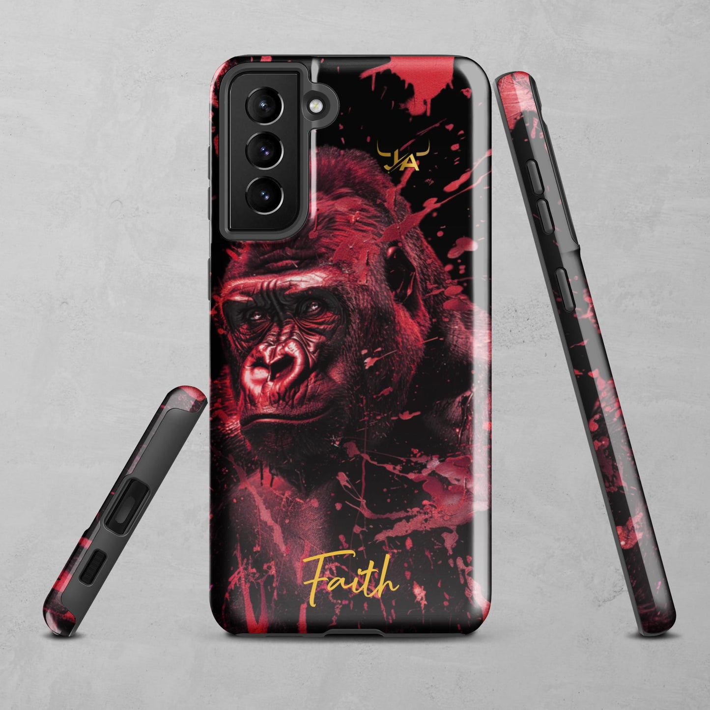 J.A Faith Red Gorilla Tough case for Samsung®