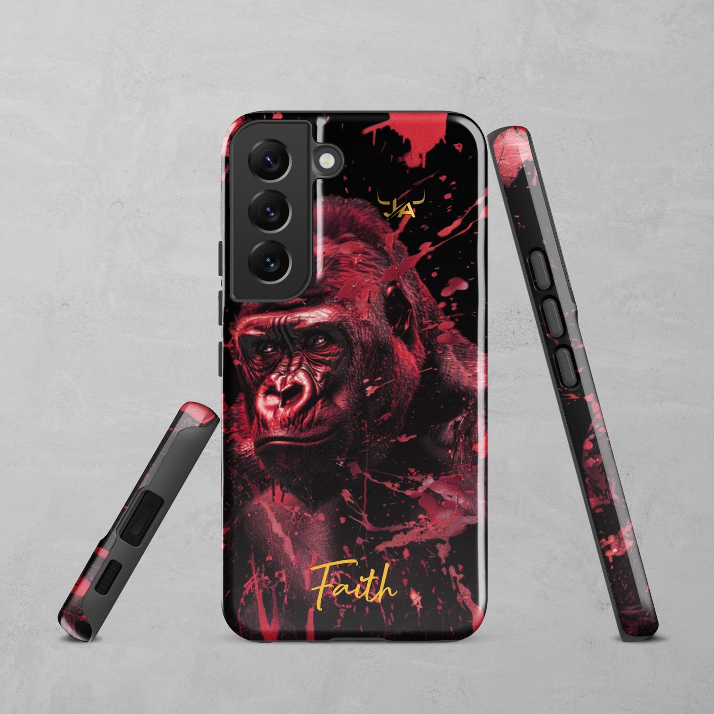 J.A Faith Red Gorilla Tough case for Samsung®