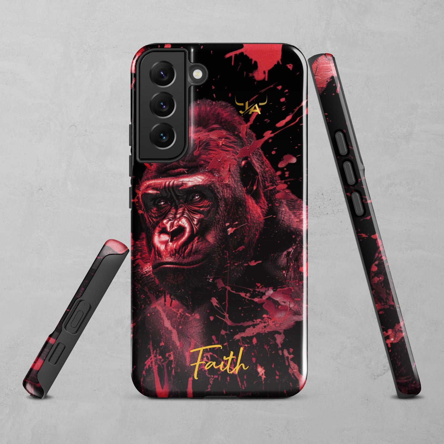 J.A Faith Red Gorilla Tough case for Samsung®