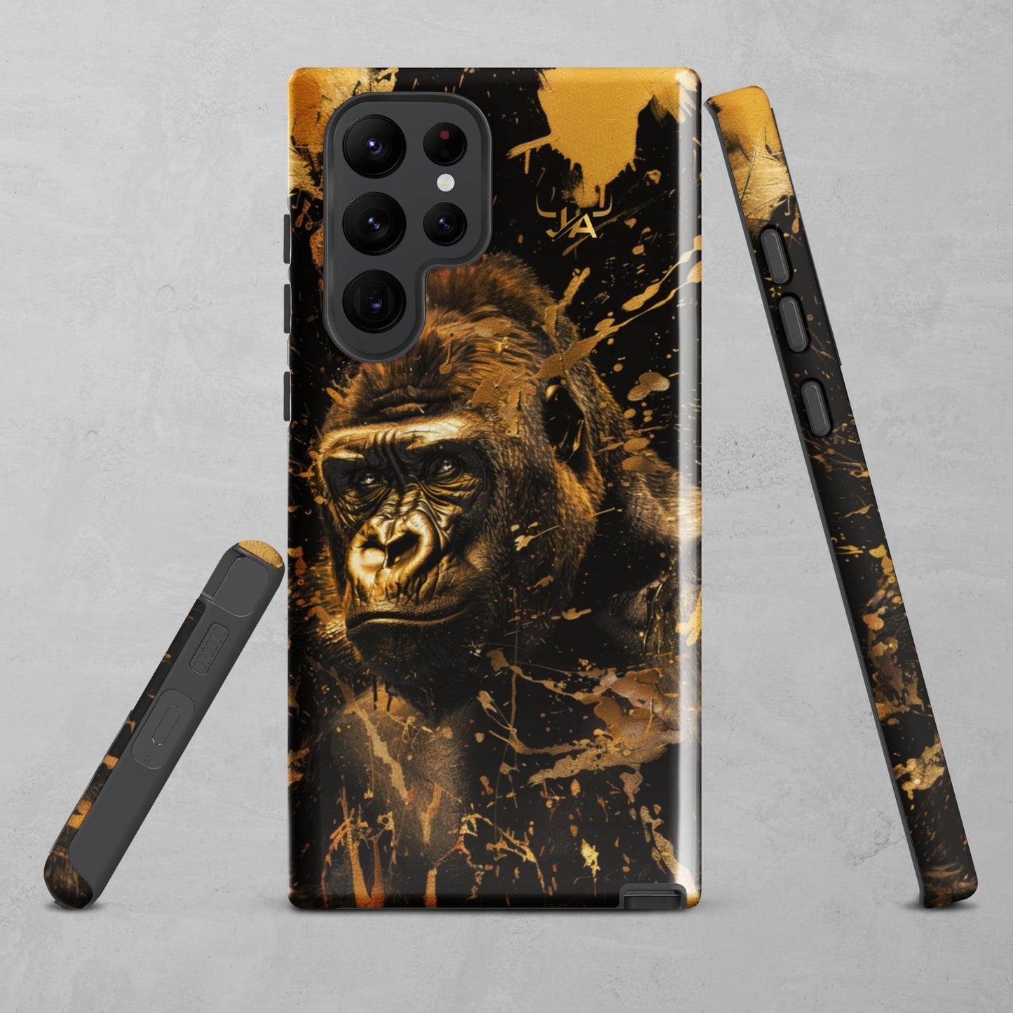 J.A Faith Gold Gorilla Tough case for Samsung®