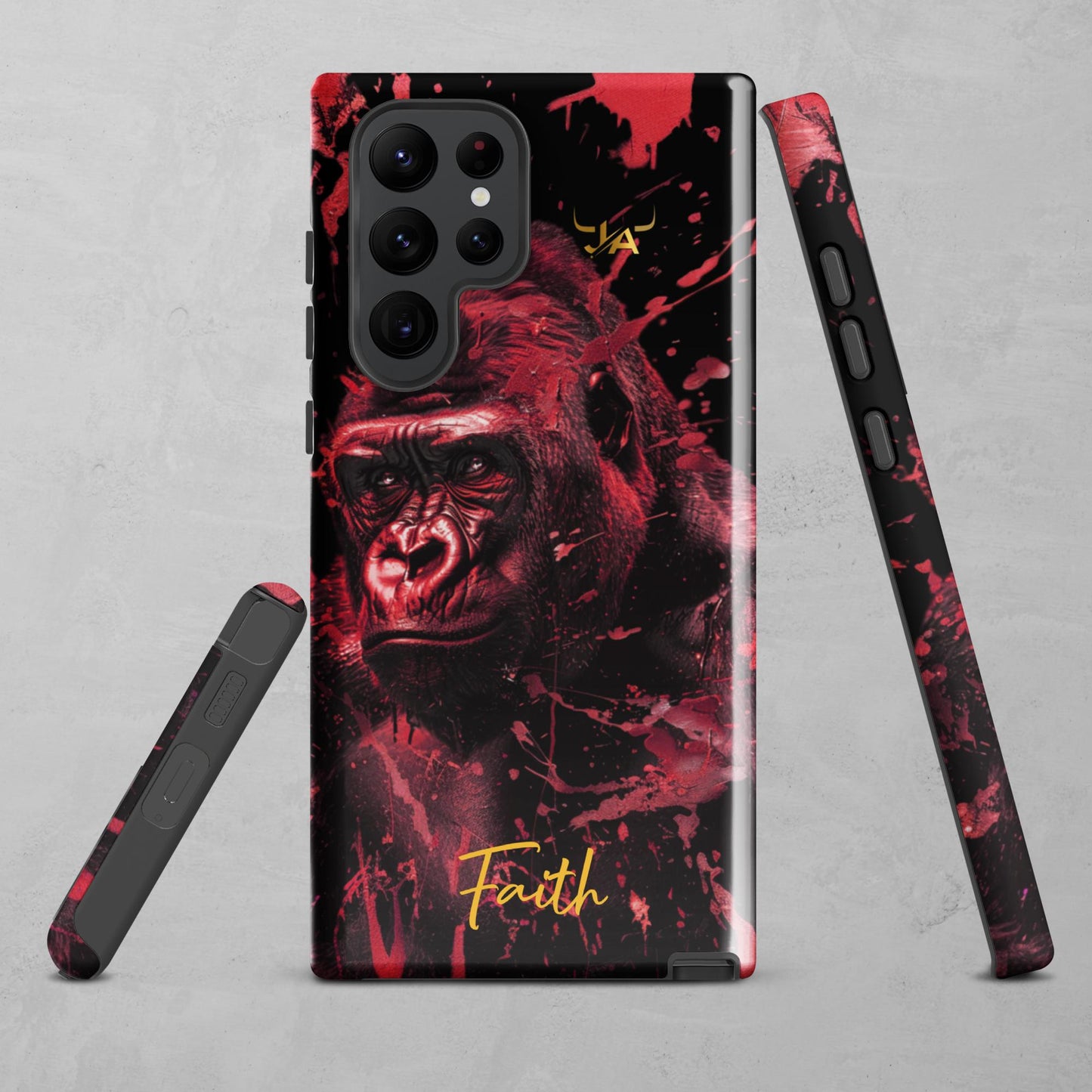 J.A Faith Red Gorilla Tough case for Samsung®