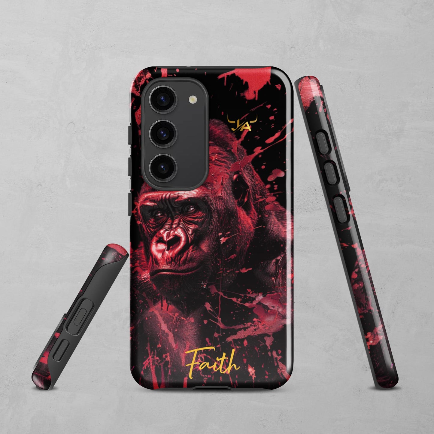 J.A Faith Red Gorilla Tough case for Samsung®