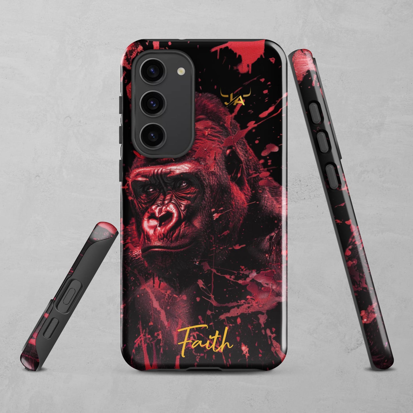 J.A Faith Red Gorilla Tough case for Samsung®