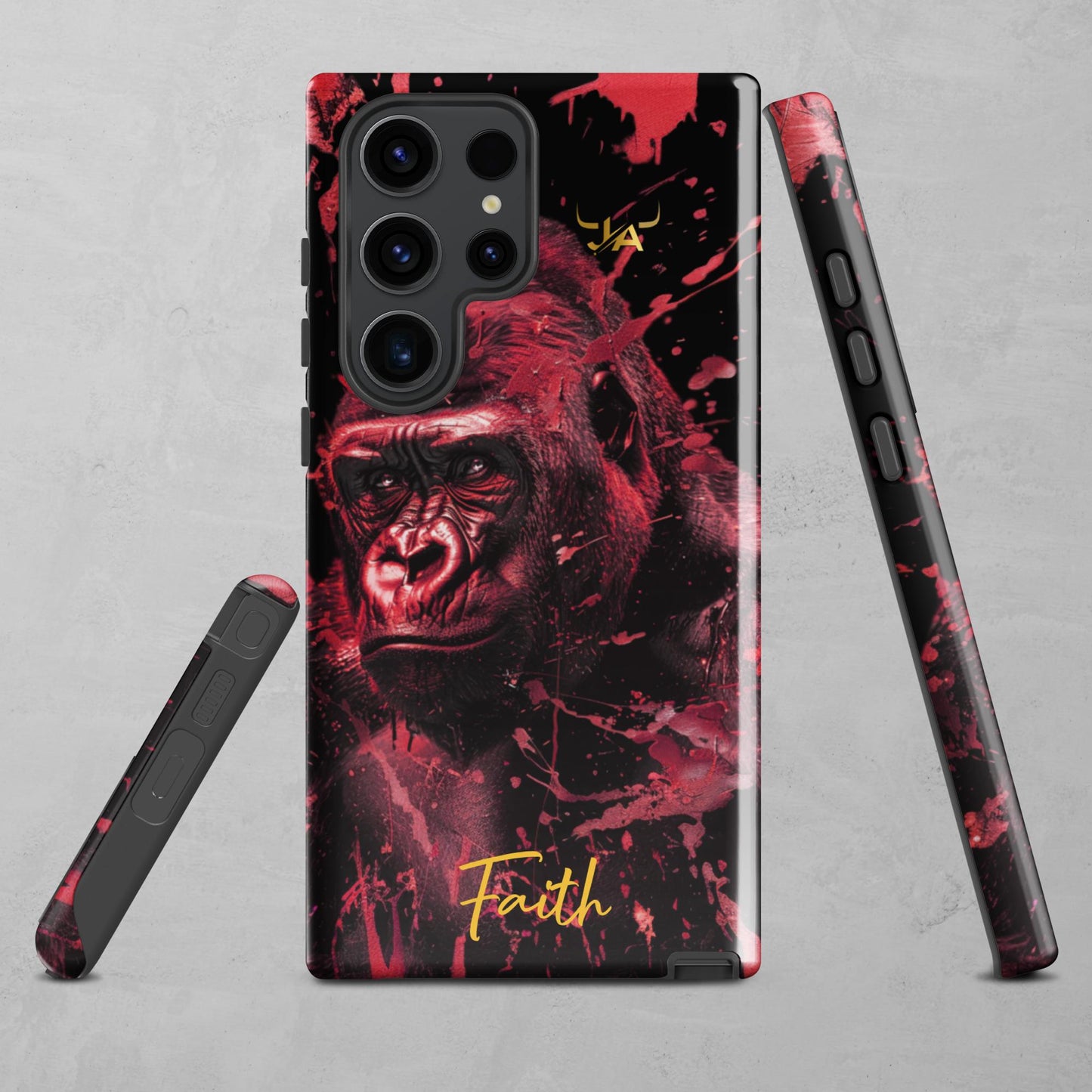 J.A Faith Red Gorilla Tough case for Samsung®