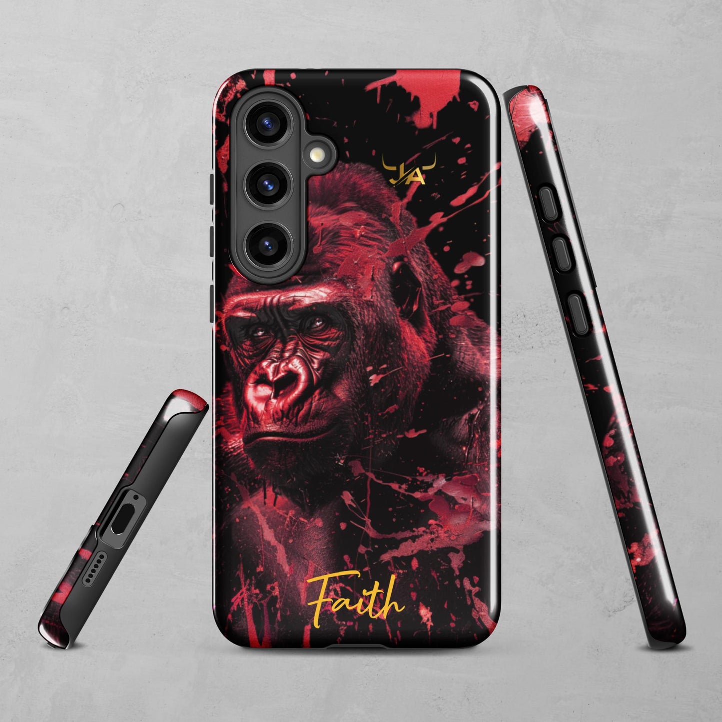 J.A Faith Red Gorilla Tough case for Samsung®