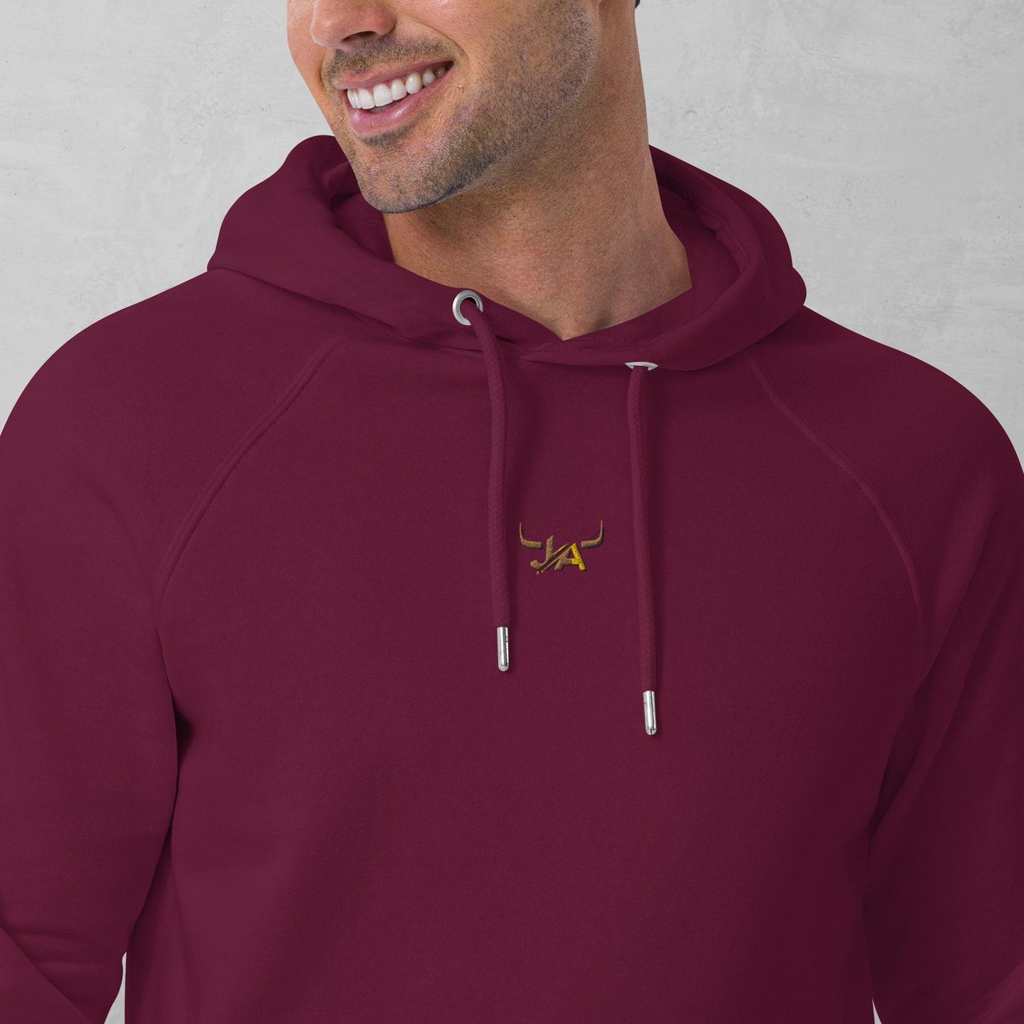J.A Men's eco raglan hoodie