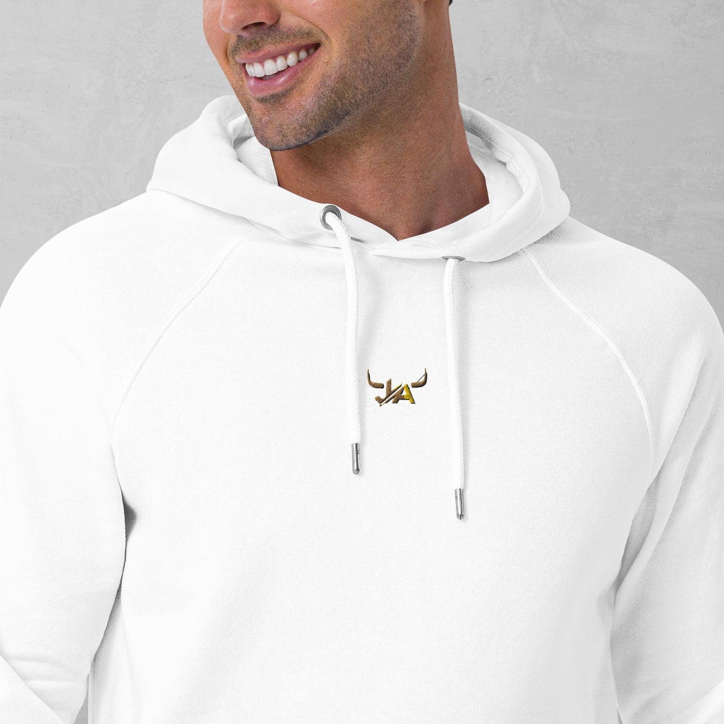 J.A Men's eco raglan hoodie