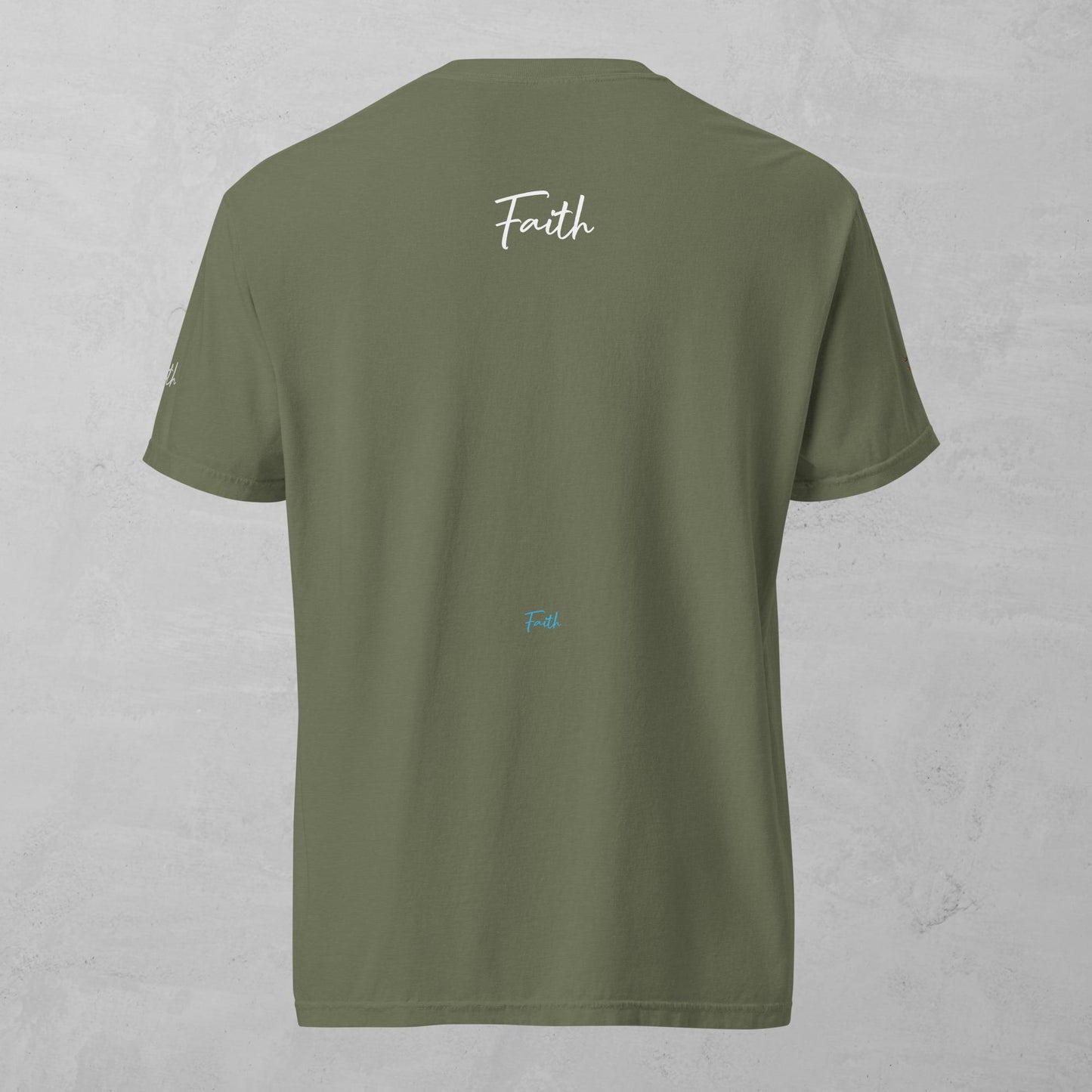 J.A Faith White Men's heavyweight t-shirt