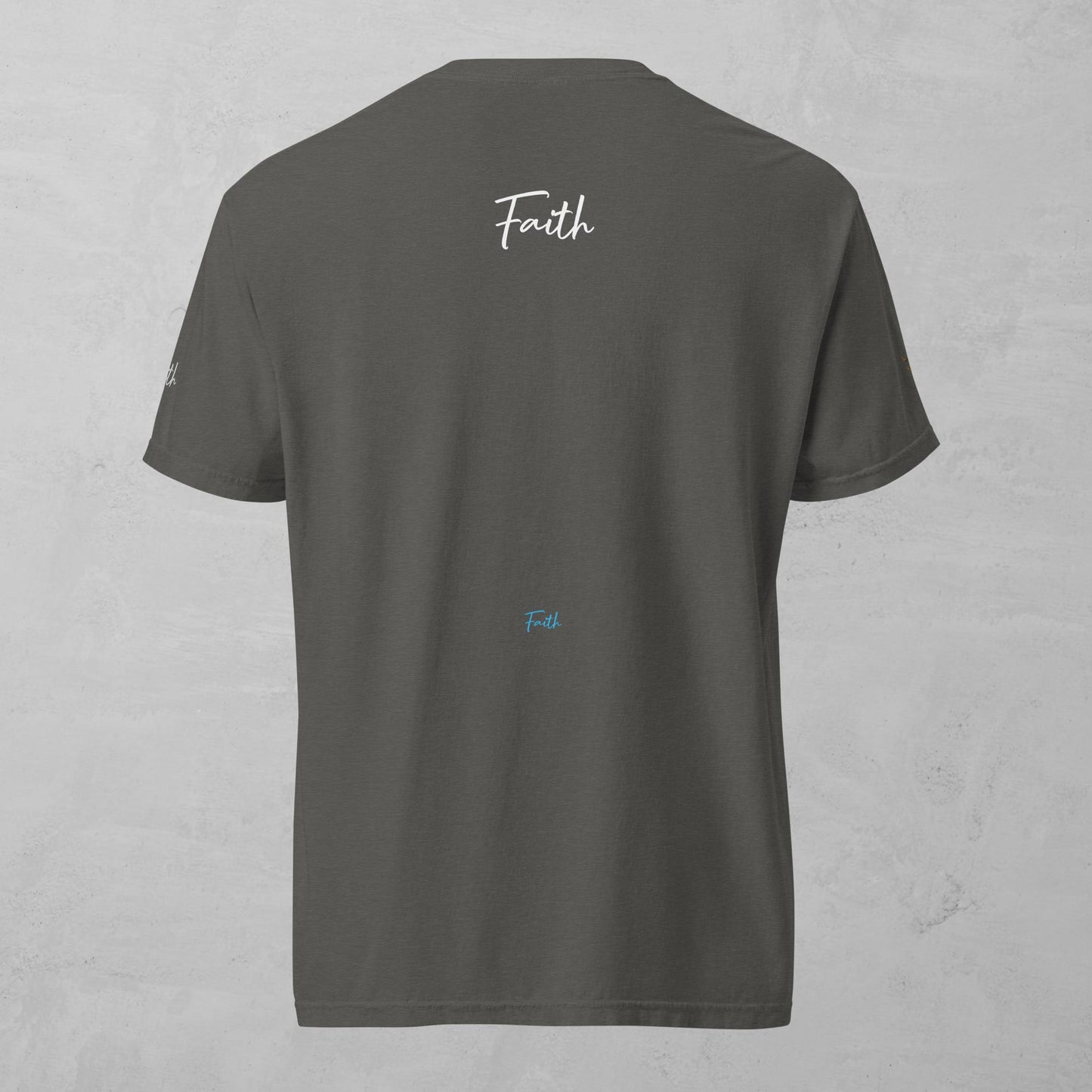 J.A Faith White Men's heavyweight t-shirt