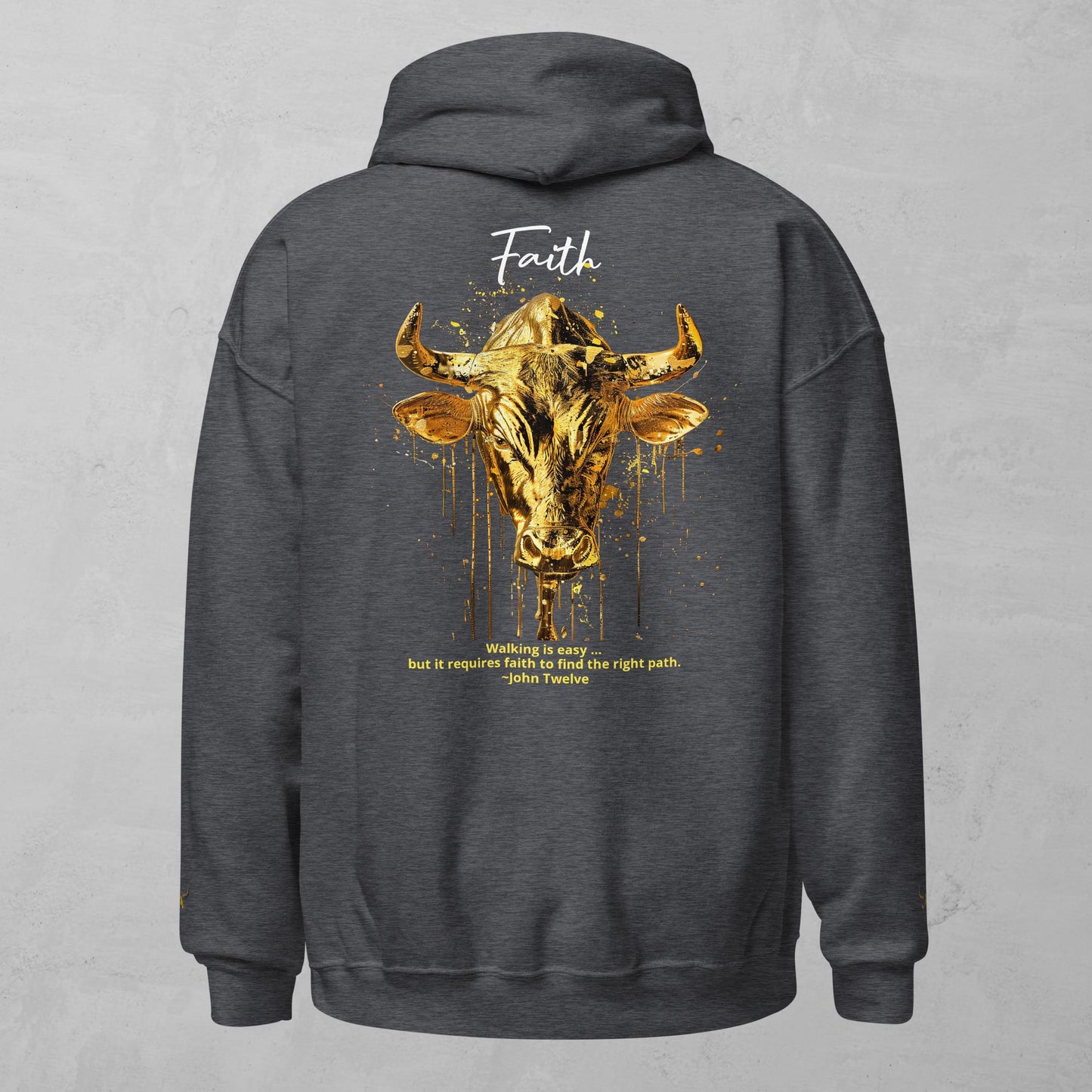 J.A Faith Gold Bull Unisex Hoodie