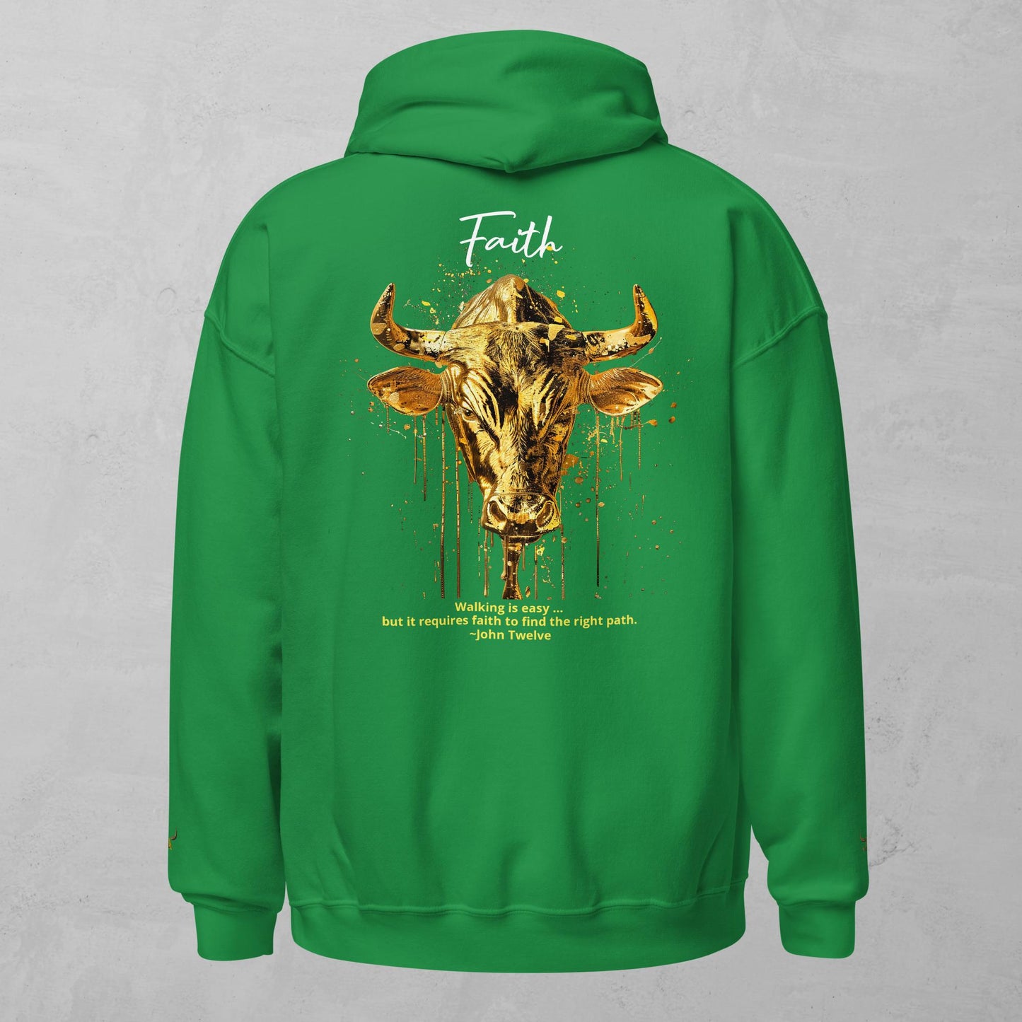 J.A Faith Gold Bull Unisex Hoodie