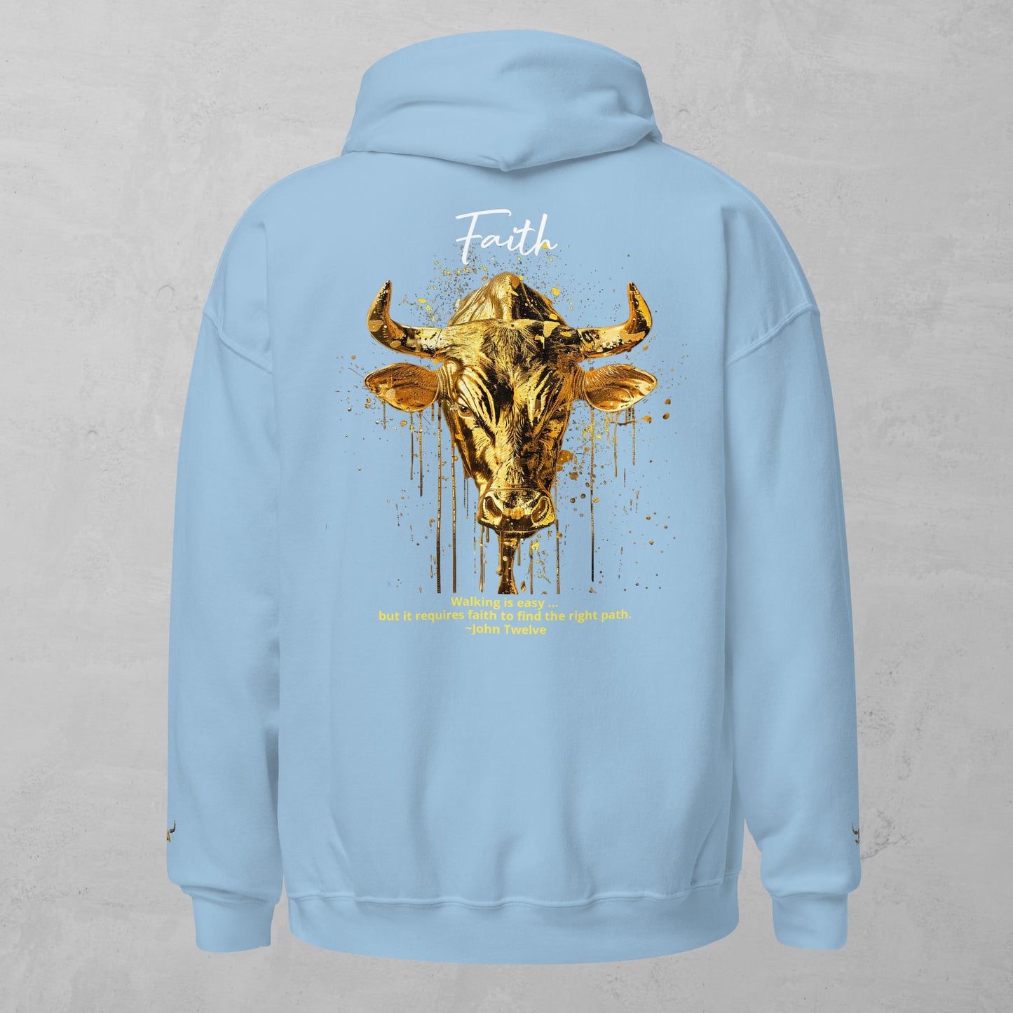 J.A Faith Gold Bull Unisex Hoodie