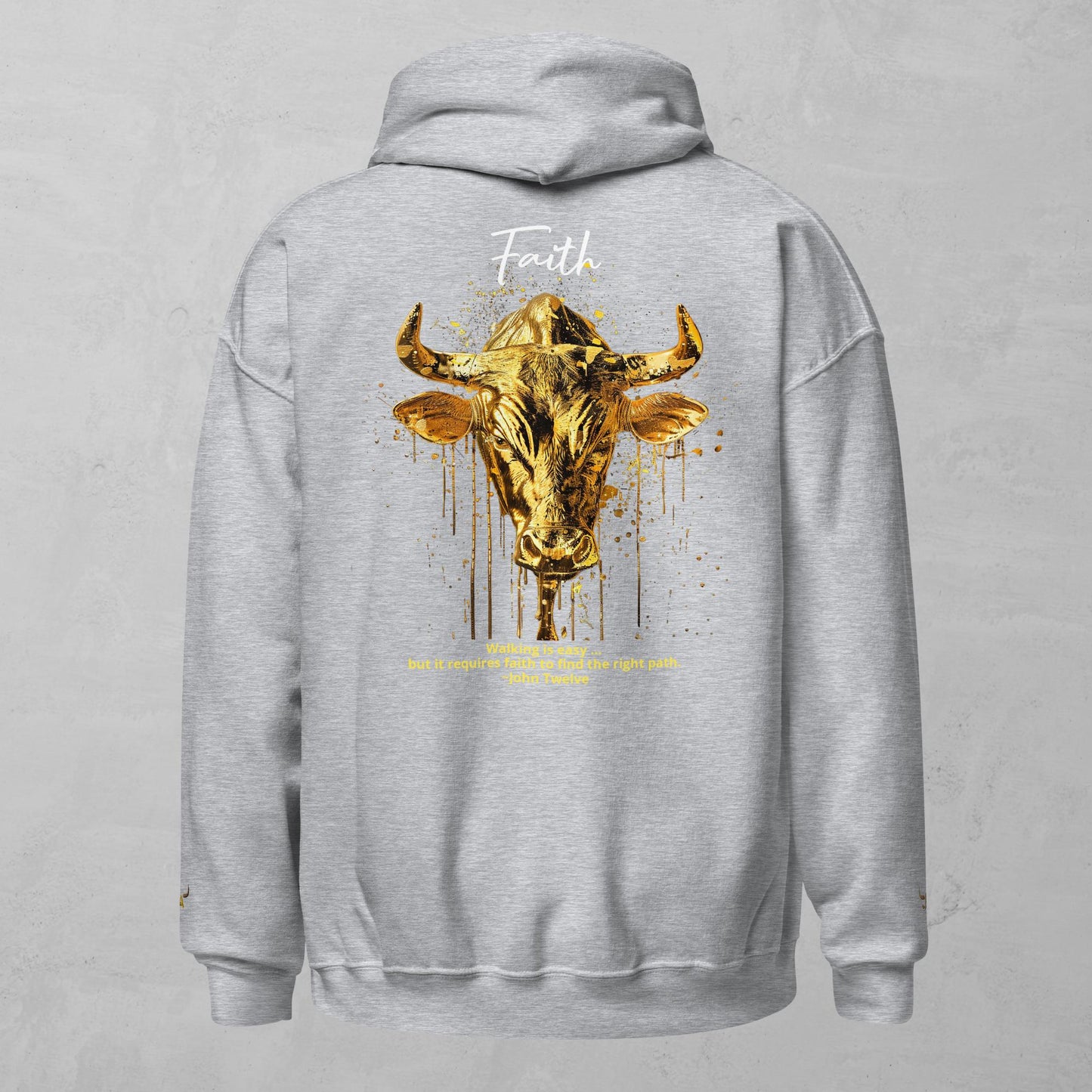 J.A Faith Gold Bull Unisex Hoodie